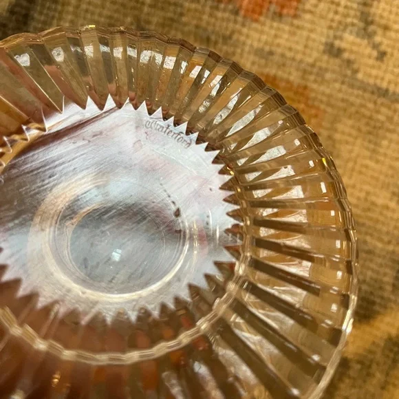 Waterford Ireland Colleen Crystal Footed Centerpiece Pedestal Bowl 7.25" - Picture 3 of 5